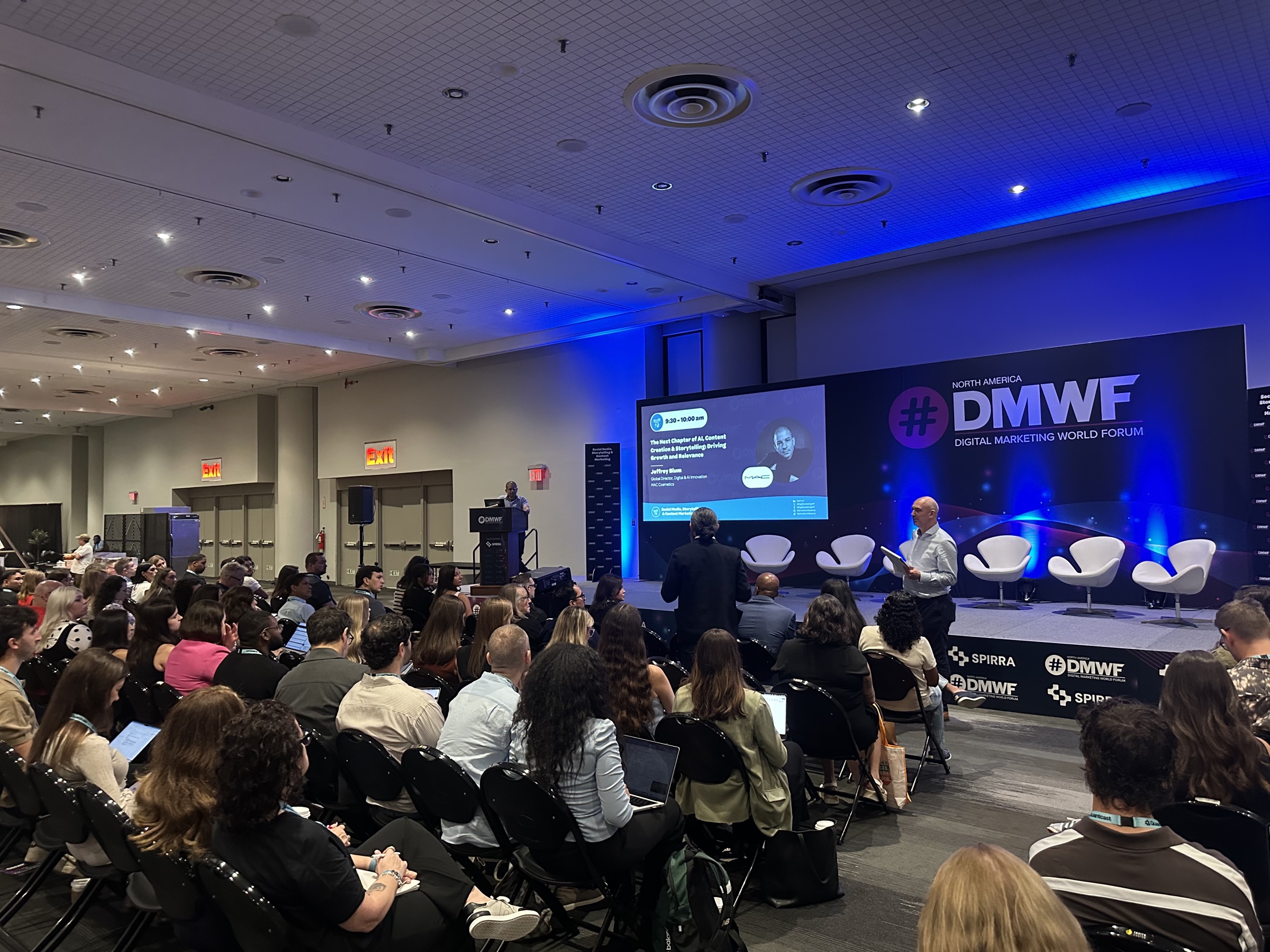 The audience and stage at DMWF North America in New York